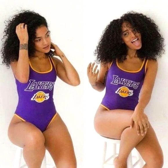 1086 NWT Authentic Ultra Game NBA Licensed Los Angeles Lakers Bodysuit - Size XS - Picture 2 of 16